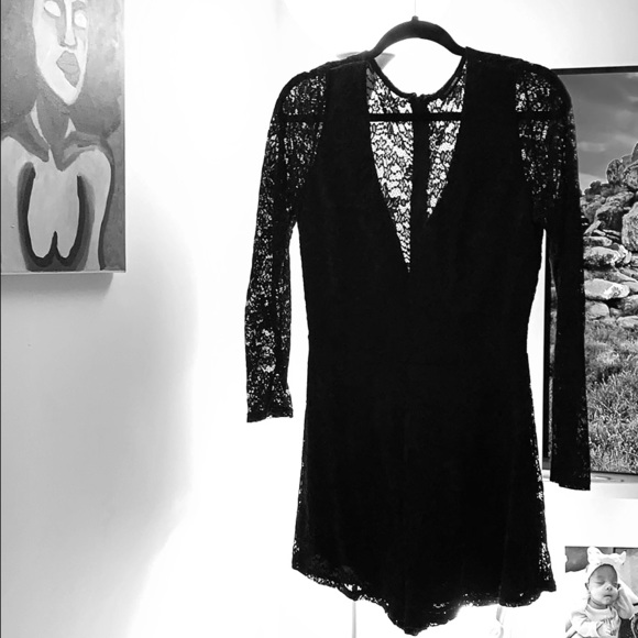 Fashion Nova Dresses & Skirts - Navy Lacey romper